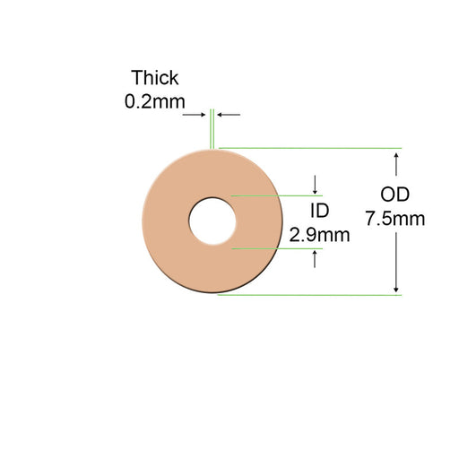 The UP-200/UG12 handpiece uses this tiny spacer internally to keep spinning parts, bearings, and housings properly spaced and clean.