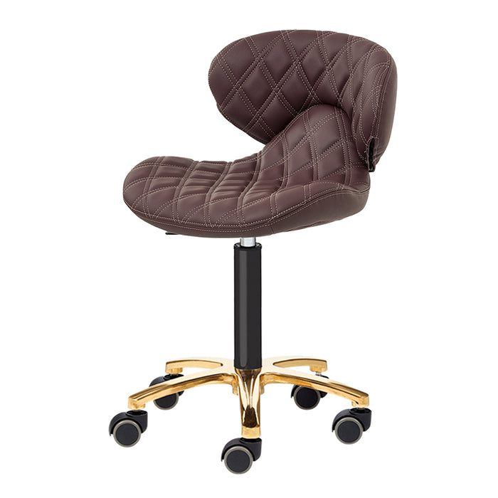 Lexi II Manicure Stool - Gold Collection