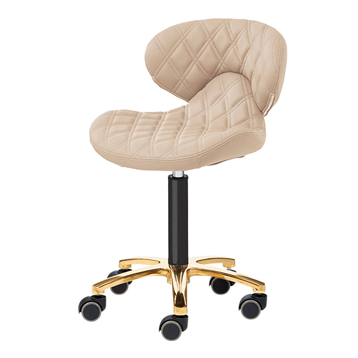 Lexi II Manicure Stool - Gold Collection