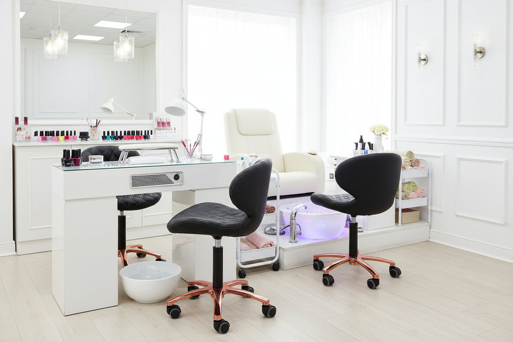 Lexi II Tech Stool - Rose Gold