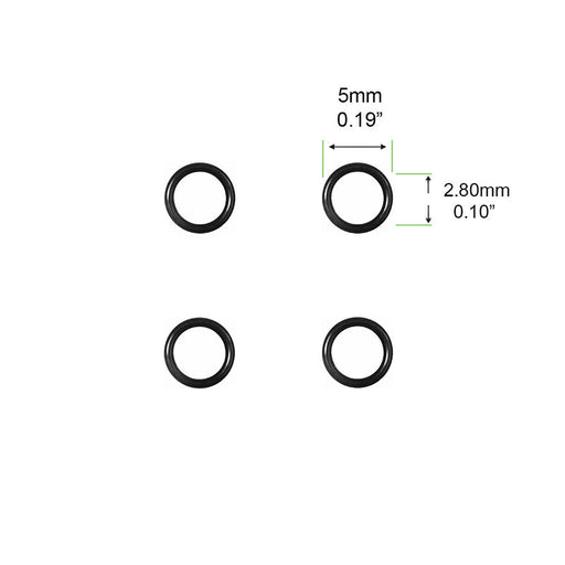 An O-ring replacement for the KUPA KP-55 handpiece.  For preserving the integrity of the internal seal in the nail-drill handpiece, a rubber sealing ring is perfect.