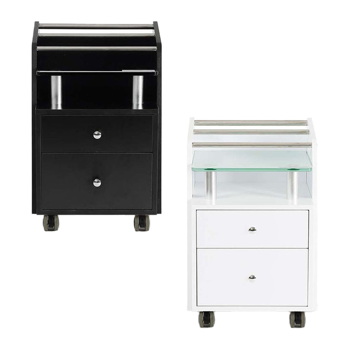 Accessory Cart with Glass Top