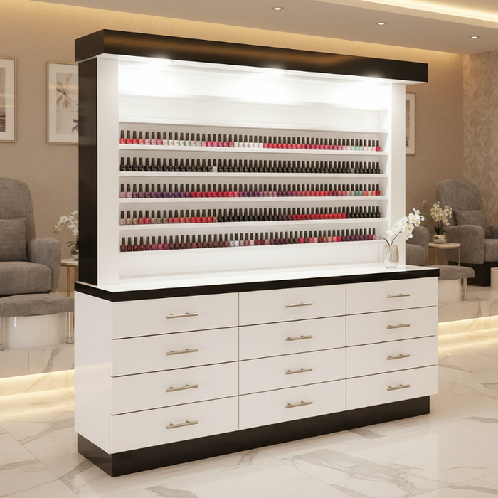 1 Side Polish-Powder Display Cabinet