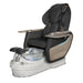 Pedicure chair with Gulfstream branding in a spa setting.