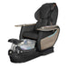 Pedicure chair with Gulfstream branding 