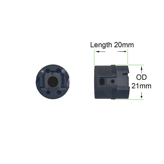 This part protects the UP-200/UG12 handpiece and the motor terminals of the brushes, preserving the integrity of the assembly and the cooling/airflow channel.
