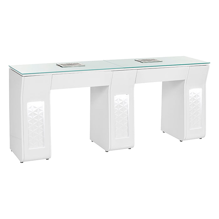 Vicki LED Double Nail Table