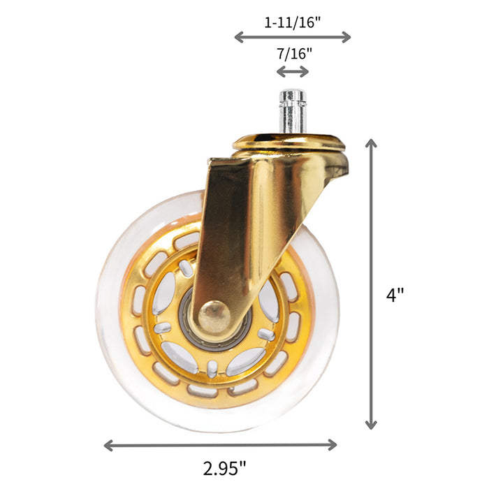 Roller Caster - Gold