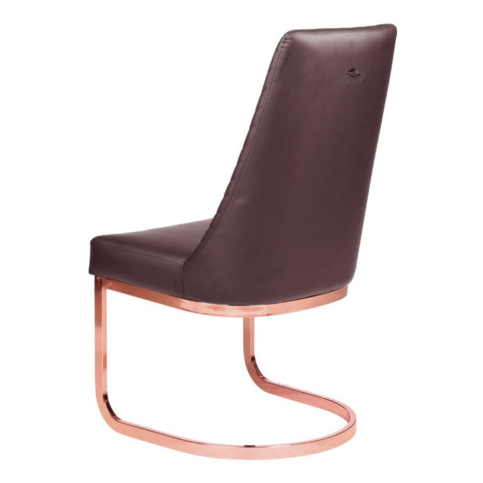 Customer Chair Chocolate Chevron 8110RG - Rose Gold