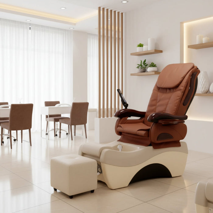 The Chocolate® 777 pedicure chair, all things considered, promises to give comfort and style. For spas and salons trying to provide their customers with outstanding service and a warm environment, this is a great option.