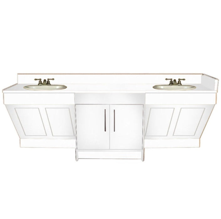 Contemporary Double Sink Cabinet