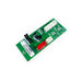 A printed circuit board with electronic components and connectors.