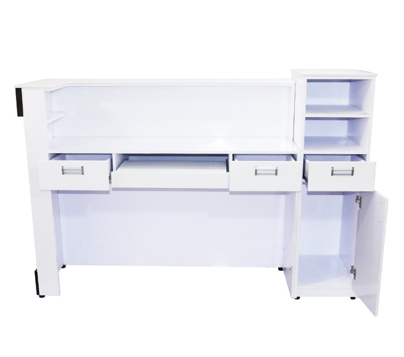 Armani X Reception Desk - White Gloss