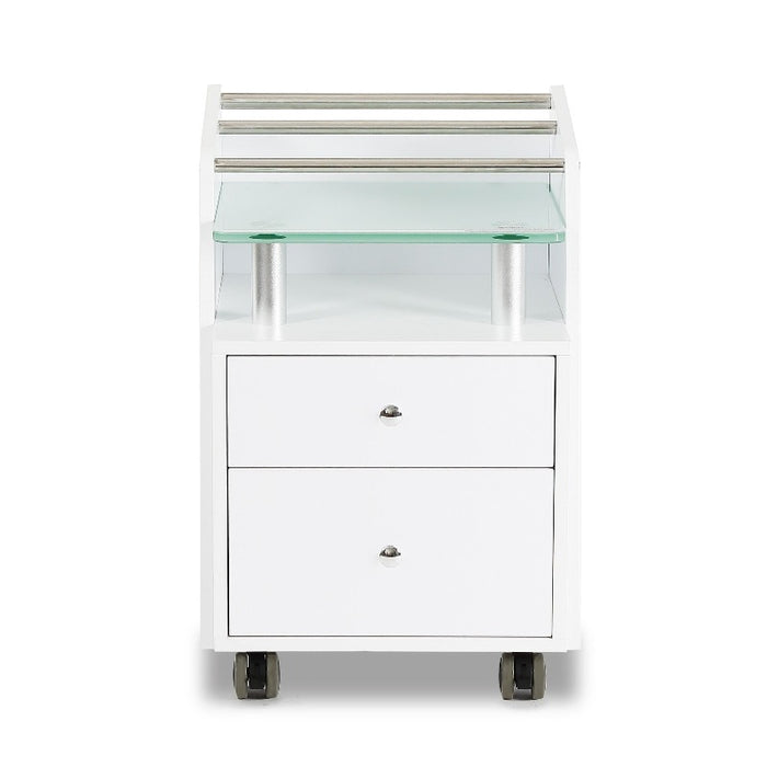 Accessory Cart with Glass Top